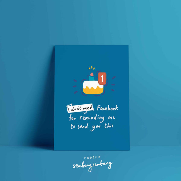 Projek SembangSembang - Birthday Notification Postcard