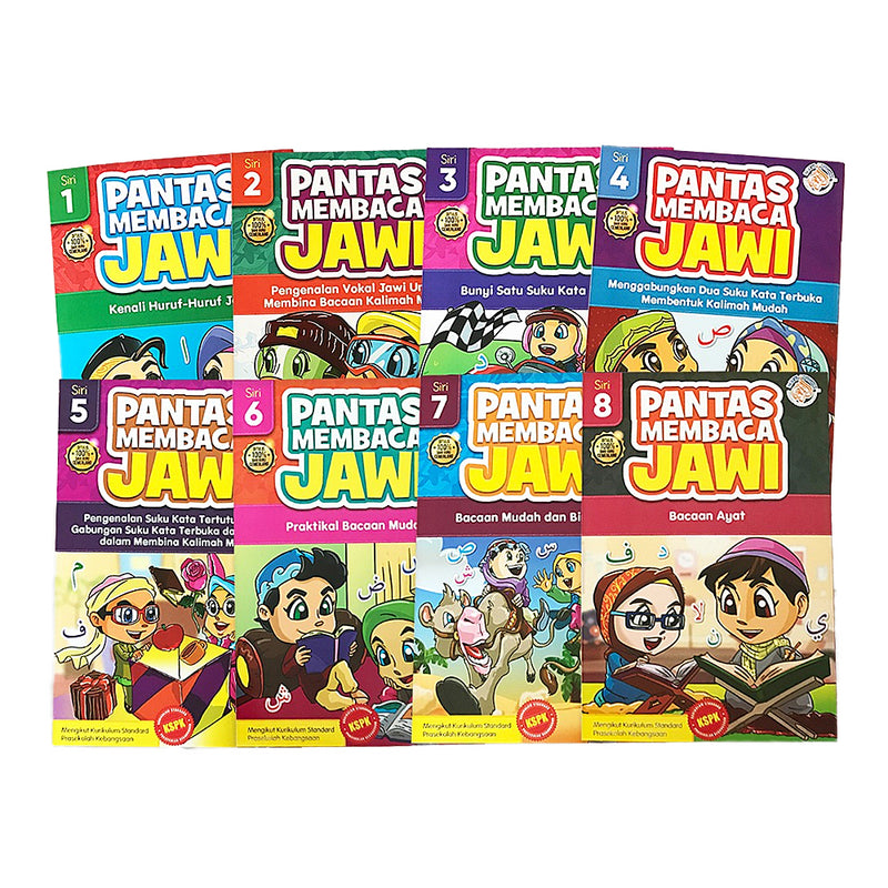 Set Pantas Membaca Jawi 1-8